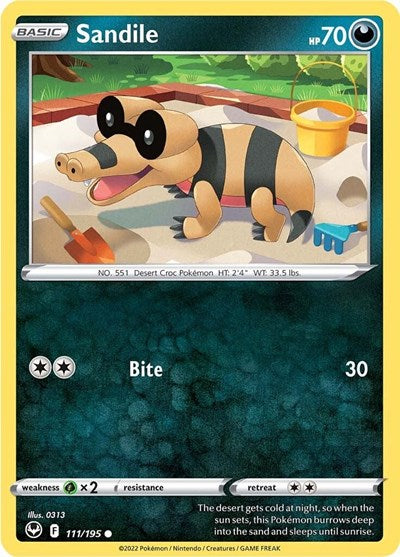 SWSH12: Sandile (Reverse Holofoil)