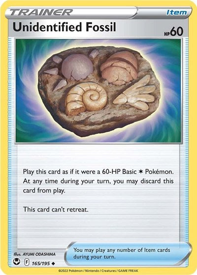SWSH12: Unidentified Fossil (Reverse Holofoil)
