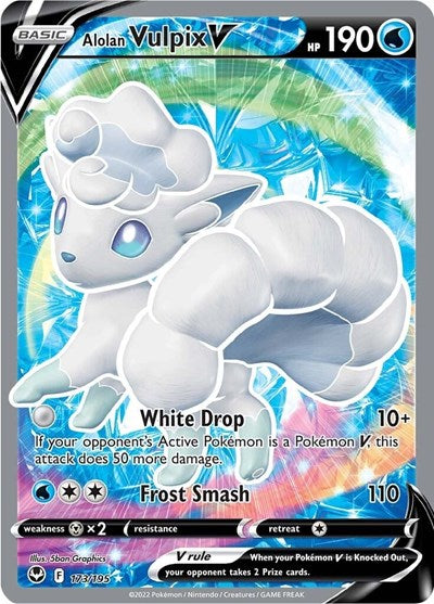 SWSH12: Alolan Vulpix V (Full Art) (Holofoil)