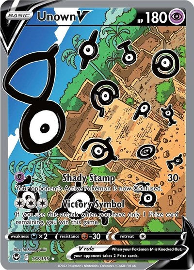 SWSH12: Unown V (Alternate Full Art) (Holofoil)