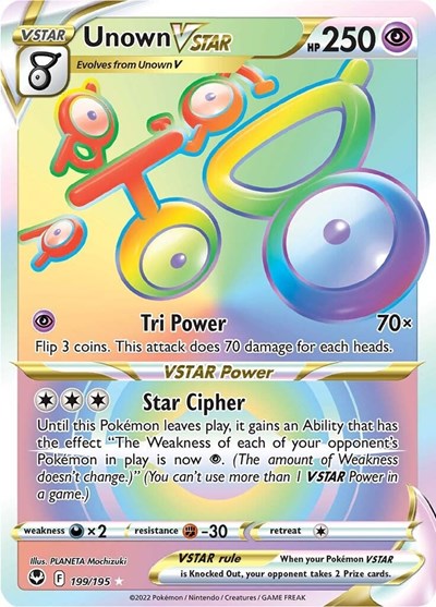SWSH12: Unown VSTAR (Secret) (Holofoil)