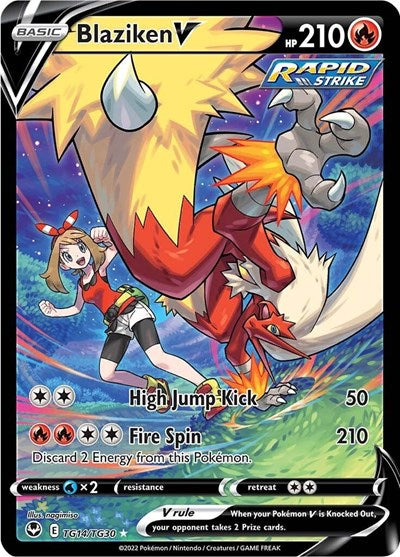 SWSH12: TG: Blaziken V (Holofoil)