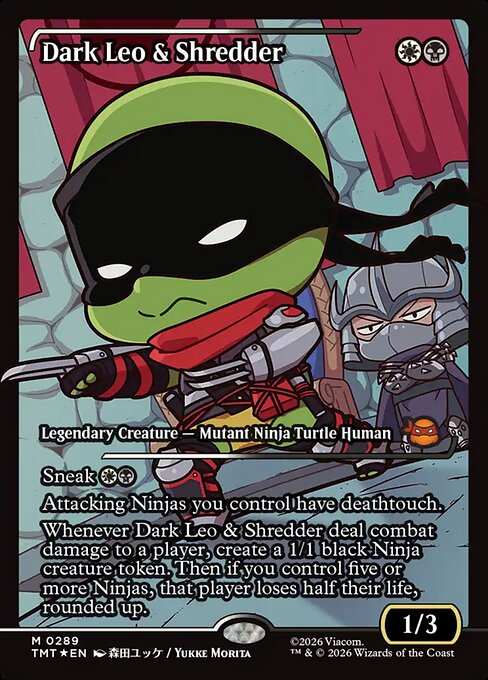 TMT: Dark Leo & Shredder (Showcase) (Foil)
