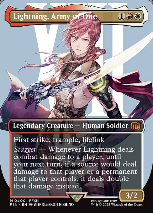 FIN: Lightning, Army of One (Borderless) (0400) (Foil)