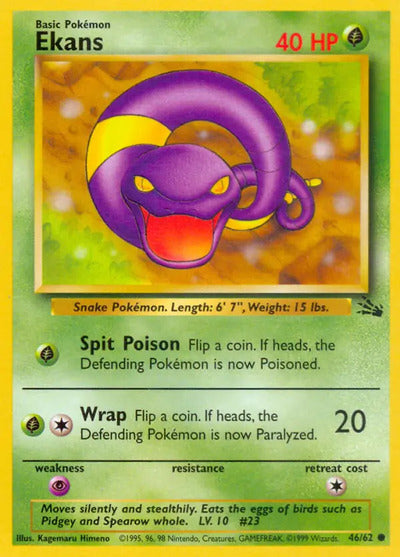 Ekans 46/62 Unlimited Fossil