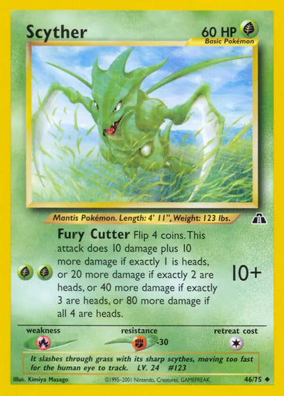 Scyther 46/75 Unlimited Neo Discovery