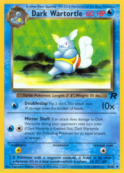 Dark Wartortle 46/82 Unlimited Team Rocket