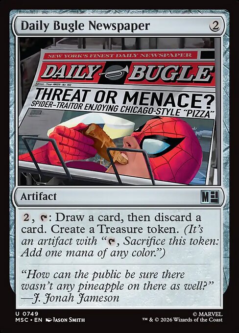 MSC: Daily Bugle Newspaper
