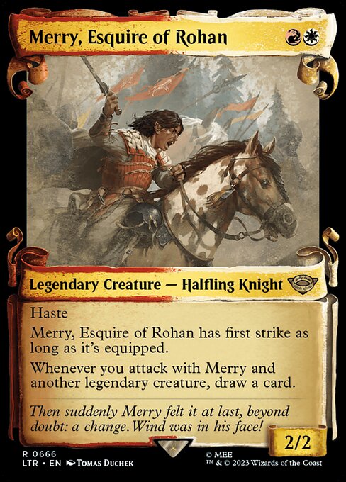 LTR: Merry, Esquire of Rohan (Showcase Scrolls) (Foil)