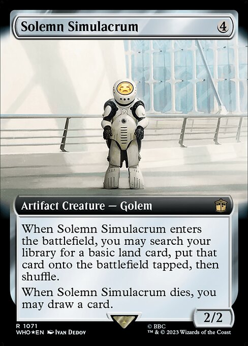 WHO: Solemn Simulacrum (Extended Art) (Surge Foil)