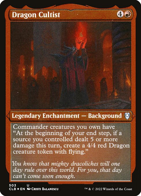 CLB: Dragon Cultist (Foil Etched)