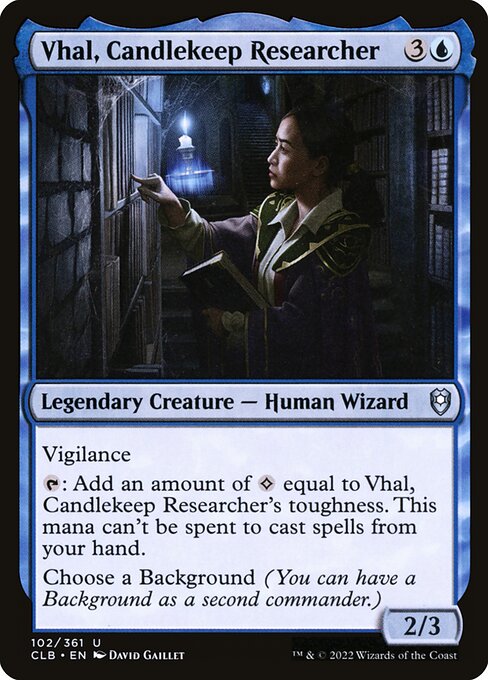 CLB: Vhal, Candlekeep Researcher (Foil)
