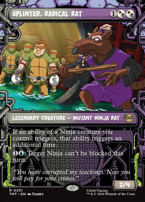 TMT: Splinter, Radical Rat (Showcase)