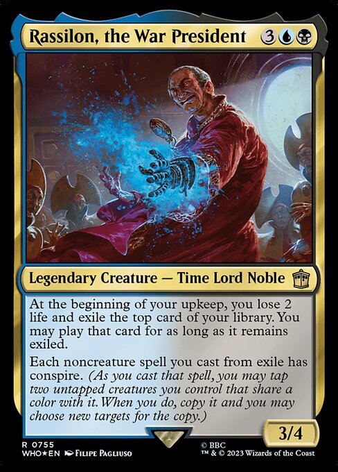 WHO: Rassilon, the War President (Surge Foil)