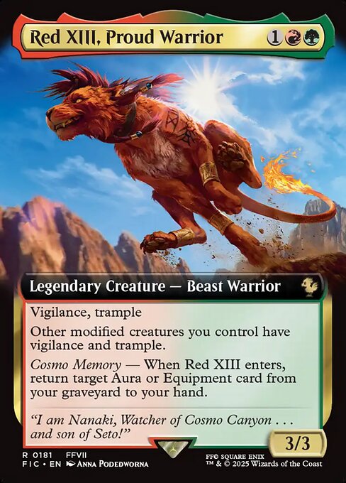 FIC: Red XIII, Proud Warrior (Extended Art)