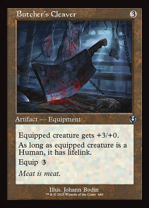 INR: Butcher's Cleaver (Retro Frame)