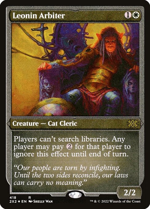2X2: Leonin Arbiter (Foil Etched)