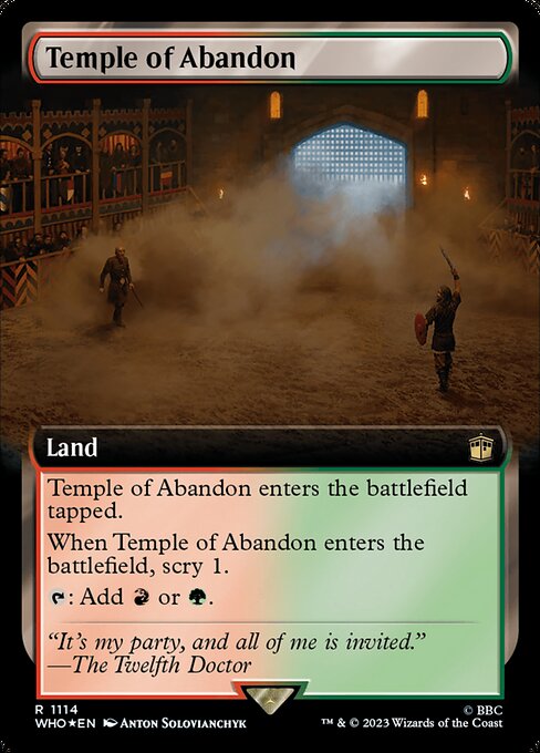 WHO: Temple of Abandon (Extended Art) (Surge Foil)