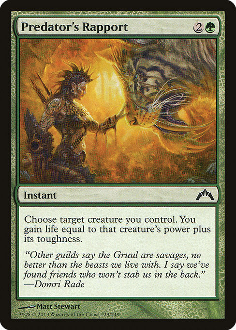 GTC: Predator's Rapport