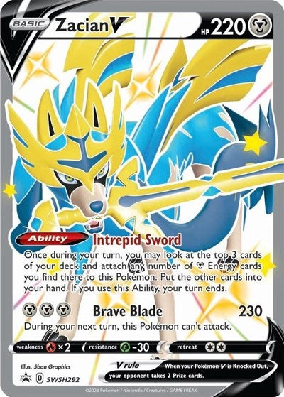 SWSD: Zacian V (Shiny) - SWSH292 (Holofoil)