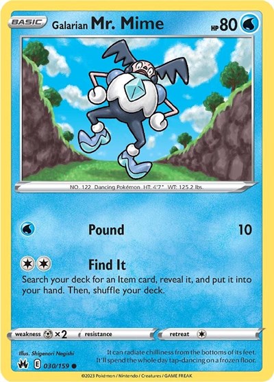 CRZ: Galarian Mr. Mime (Reverse Holofoil)