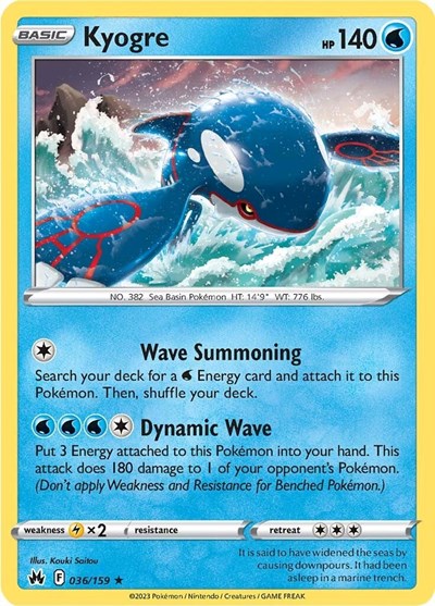 CRZ: Kyogre (Reverse Holofoil)