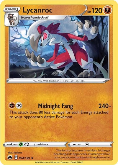CRZ: Lycanroc (Reverse Holofoil)