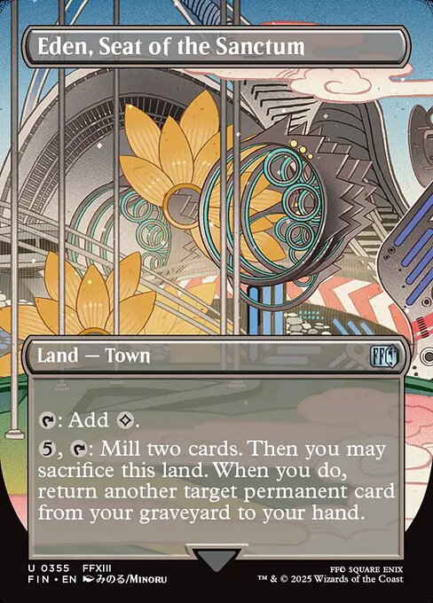 FIN: Eden, Seat of the Sanctum (Borderless) (Foil)