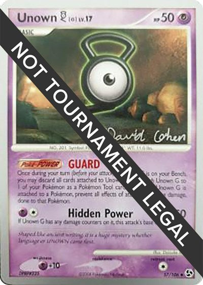 WCD: Unown [G] - 2009 (David Cohen)