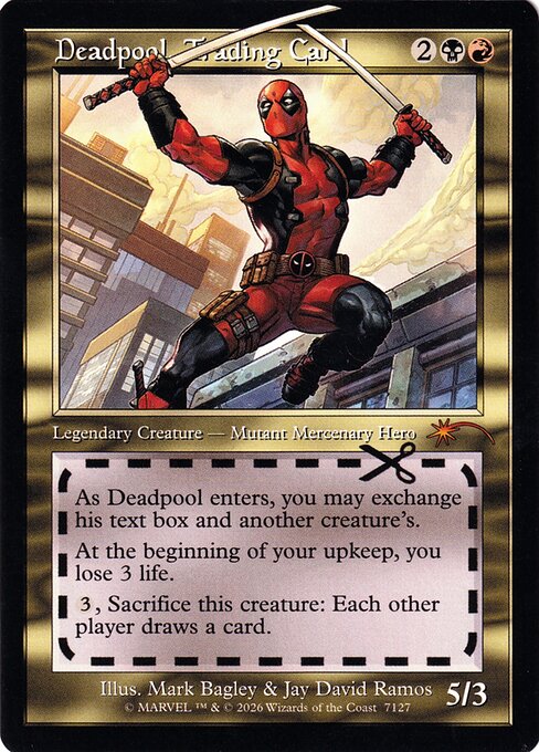 SLD: Deadpool, Trading Card (7127) (Foil)