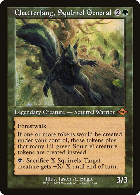 MH2: Chatterfang, Squirrel General (Retro Frame) (Foil Etched)