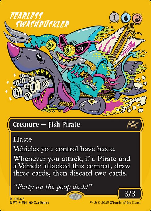 DFT: Fearless Swashbuckler (borderless) (First-Place Foil)