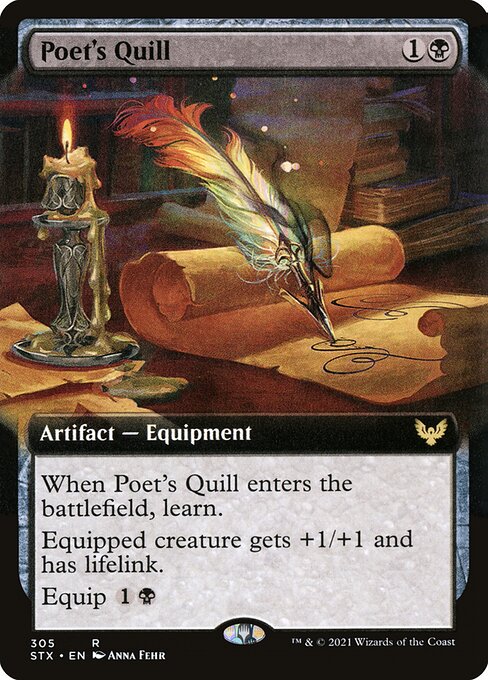 STX: Poet's Quill (Extended Art) (Foil)