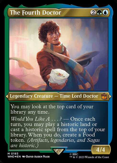 WHO: The Fourth Doctor (Display Commander) - Thick Stock