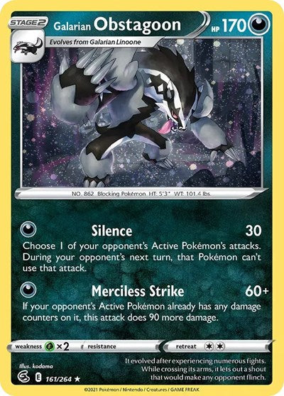 MCAP: Galarian Obstagoon (Cosmos Holo) (Holofoil)