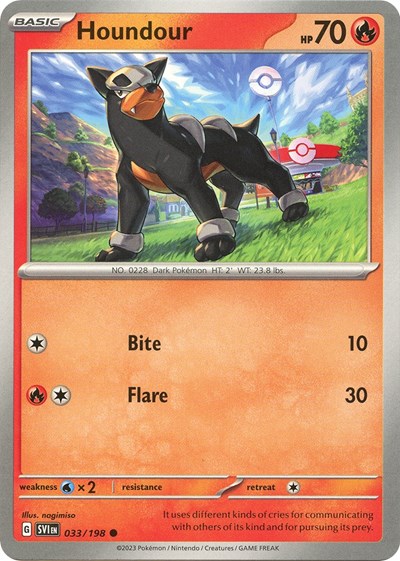 SVI: Houndour - 033/198 (Reverse Holofoil)