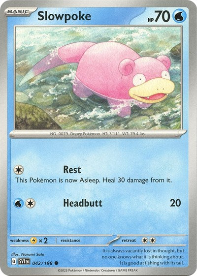 SVI: Slowpoke - 042/198 (Reverse Holofoil)