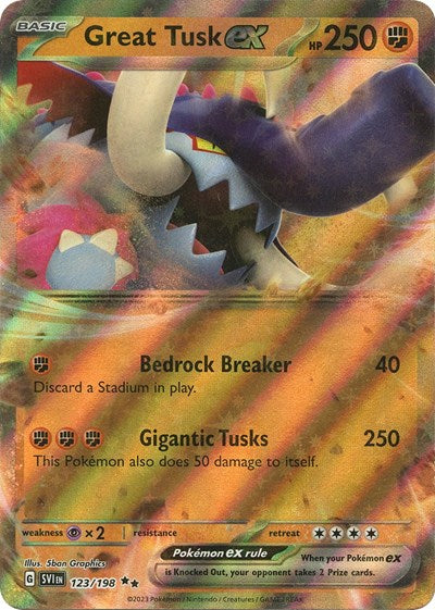 SVI: Great Tusk ex - 123/198 (Holofoil)