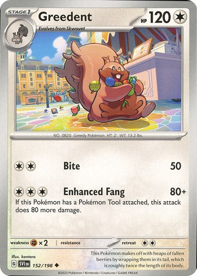 SVI: Greedent (Reverse Holofoil)