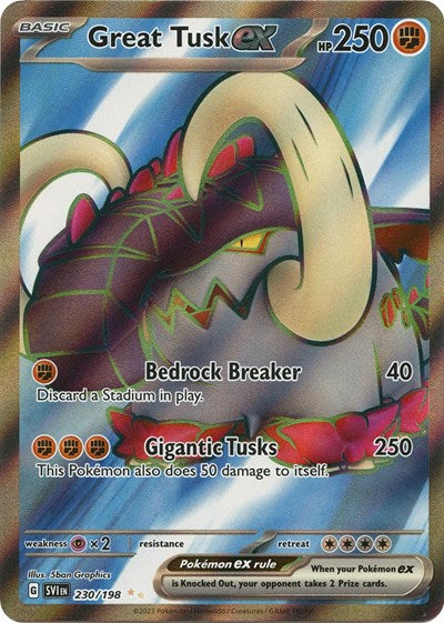 SVI: Great Tusk ex - 230/198 (Holofoil)