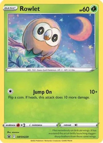MCAP: Rowlet - SWSH220 (Cosmos Holo) (Holofoil)