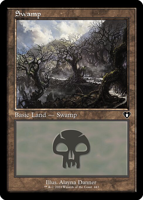 CMM: Swamp (443) (Retro Frame) (Foil)