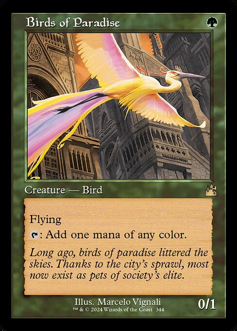 RVR: Birds of Paradise (Retro Frame) (Foil)