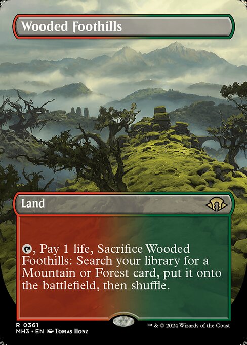 MH3: Wooded Foothills (Borderless) (Foil)
