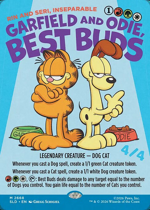 SLD: Garfield and Odie, Best Buds - Rin and Seri, Inseparable (Foil)