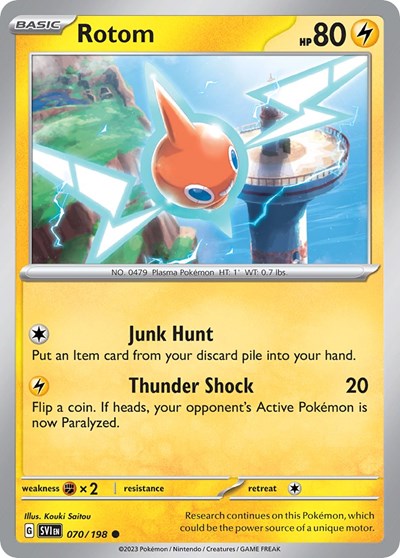 MCAP: Rotom - 070/198 (Cosmos Holo) (Holofoil)