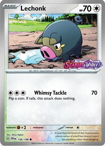 MCAP: Lechonk - 156/198 (Best Buy Exclusive) (Reverse Holofoil)
