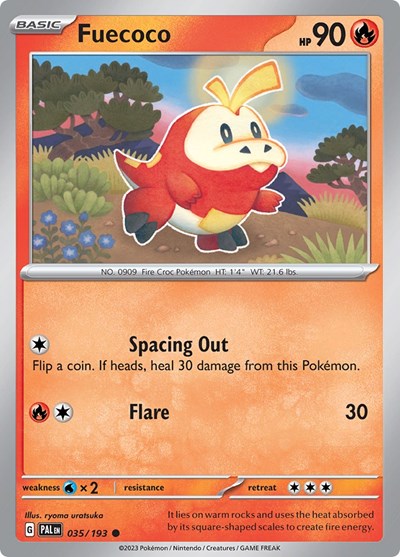 PAL: Fuecoco - 035/193 (Reverse Holofoil)