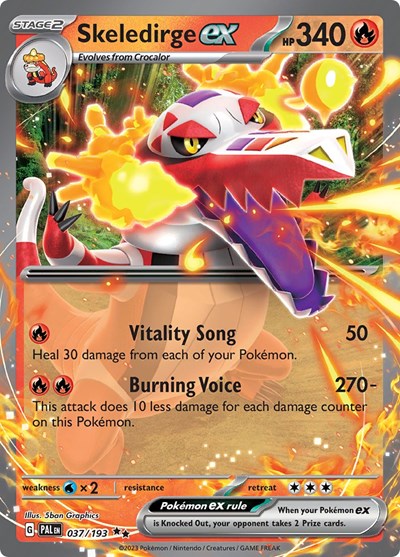 PAL: Skeledirge ex - 037/193 (Holofoil)