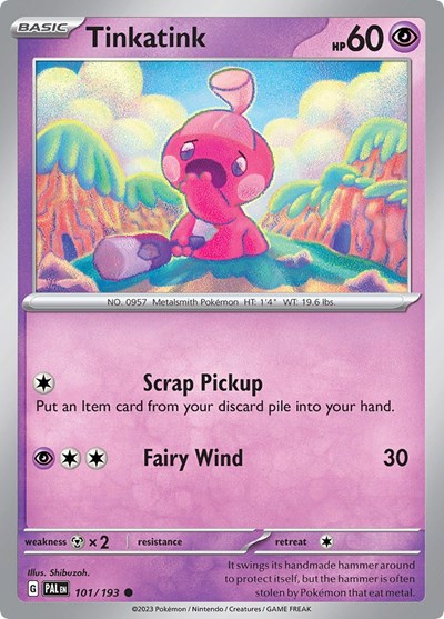 PAL: Tinkatink - 101/193 (Reverse Holofoil)
